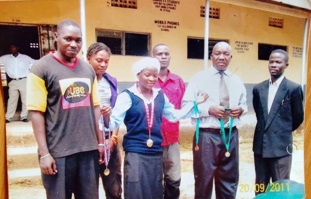 Halima Nakaayi with gold medals